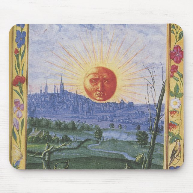 Midieval City of the Sun Face Mousepad (Front)