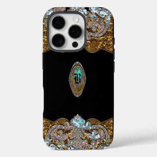 Midknight Romantic Baroque Girly Monogram 6/6s iPhone 16 Pro Case