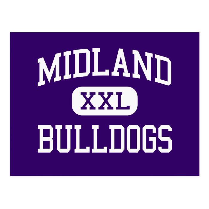 Midland   Bulldogs   High School   Midland Texas Post Cards