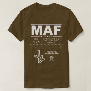 Midland International Air & Space Port MAF T-Shirt