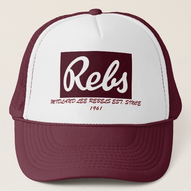 Midland Lee Rebel Football Hat (Front)