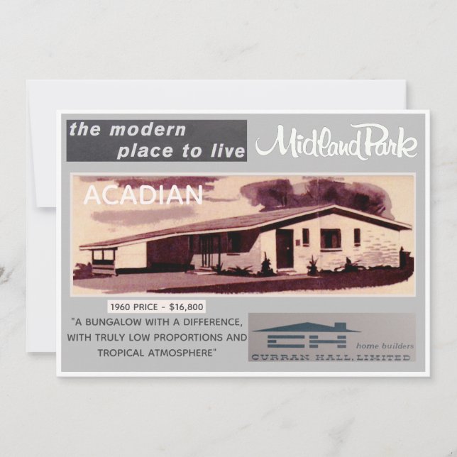 Midland Park House Model Collectible Card (Front)