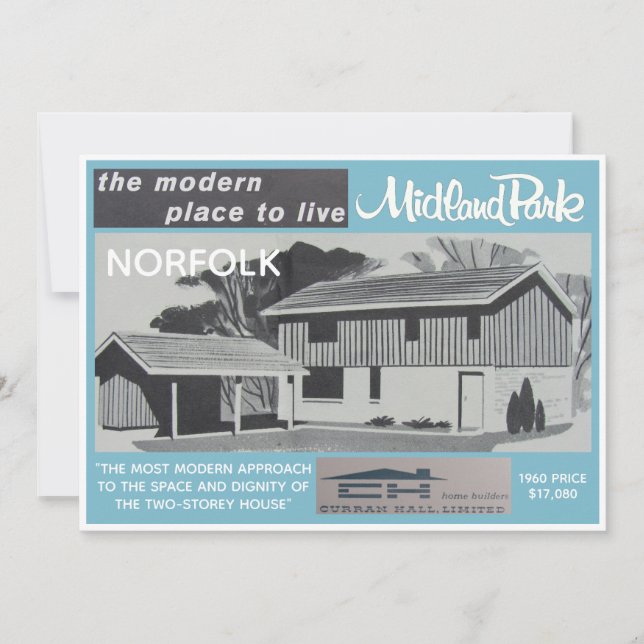 Midland Park House Model Collectible Card (Front)