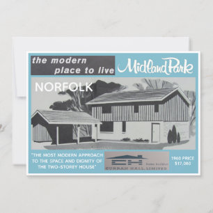 Midland Park House Model Collectible Card