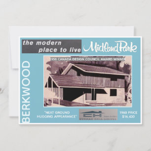 Midland Park House Model Collectible Card