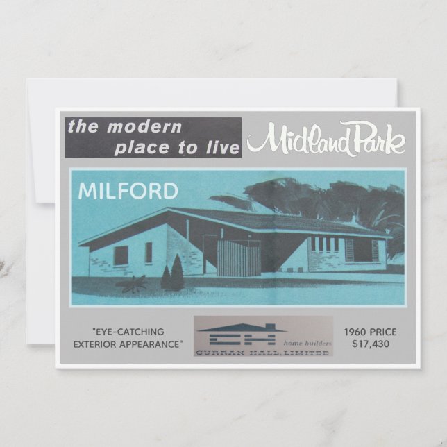 Midland Park House Model Collectible Card (Front)