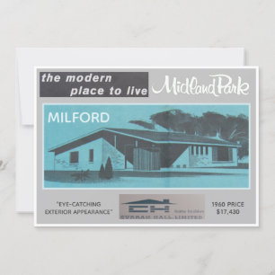 Midland Park House Model Collectible Card