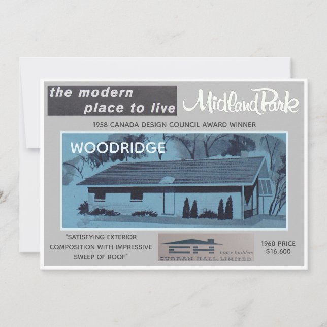 Midland Park House Model Collectible Card (Front)