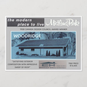 Midland Park House Model Collectible Card