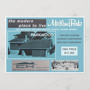 Midland Park House Model Collectible Card