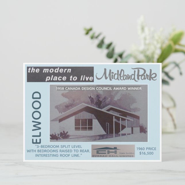 Midland Park House Model Collectible Card (Standing Front)