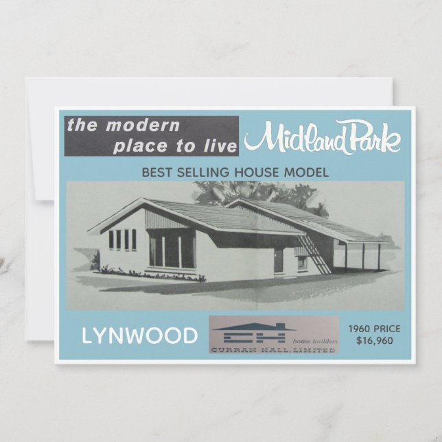 Midland Park House Model Collectible Card (Front)