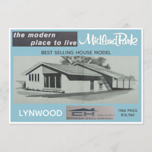 Midland Park House Model Collectible Card