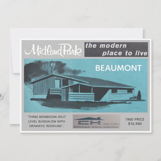 Midland Park House Model Collectible Card (Front)