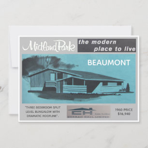 Midland Park House Model Collectible Card