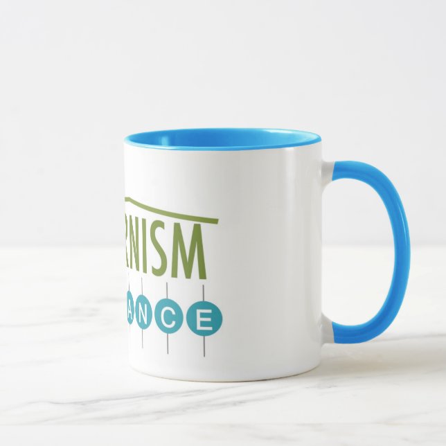 Midland Park Modernism Alliance - Blue Accents Mug (Right)