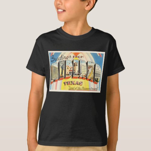 Midland Texas TX Old Vintage Travel Souvenir T_Shirt