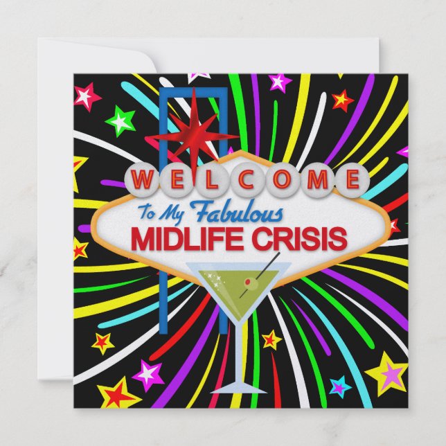 Midlife Crisis Party - SRF Invitation (Front)