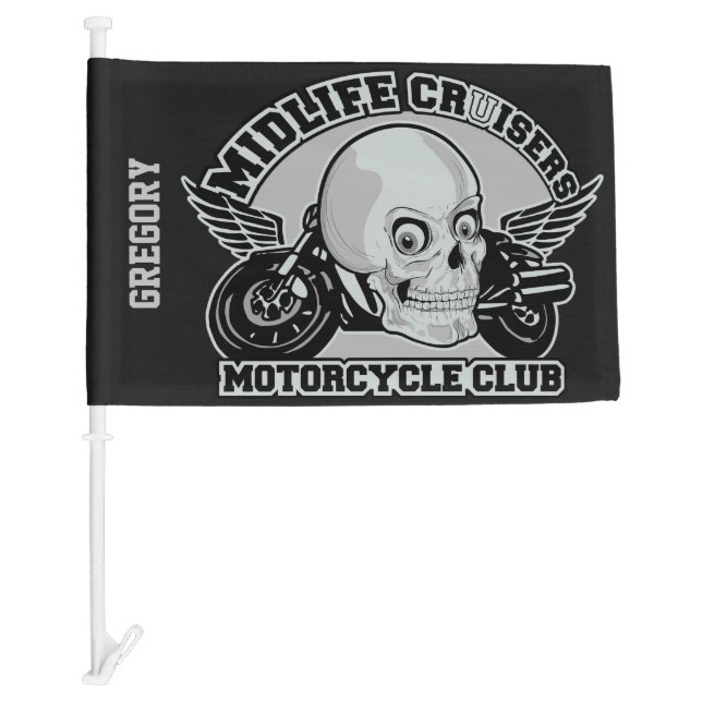 Midlife Cruisers MC custom car flag (Front)
