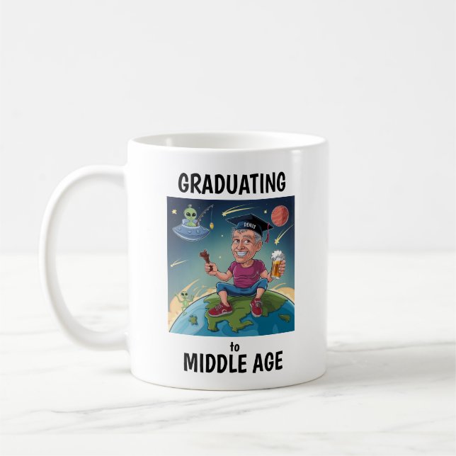 Midlife Personalized Coffee Mug (Left)