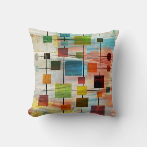 MidMod Graffiti 40 Throw Pillow