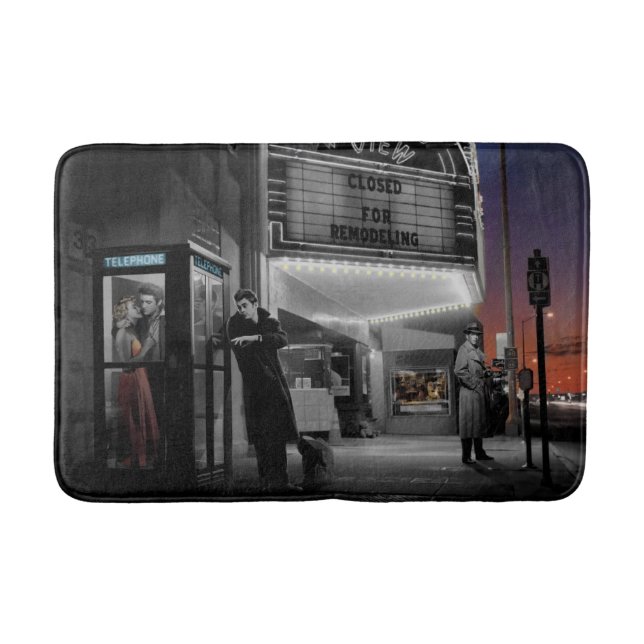Midnight 2 bathroom mat (Front)