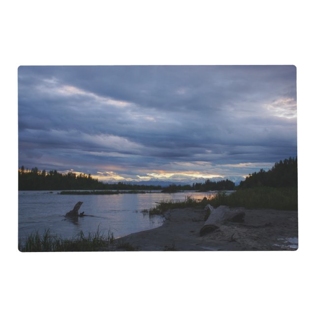 Midnight Alaska Sunset Placemat (Front)
