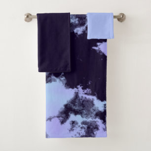Midnight Angel Blue Bath Towel Set