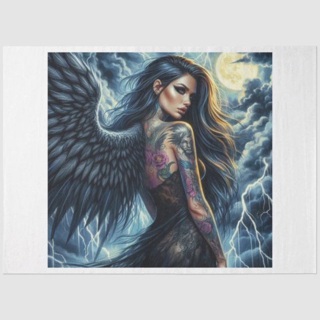 Midnight Angel Tissue Paper (Front)