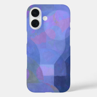 Midnight Arches – Indigo Abstract Geometry iPhone 16 Case