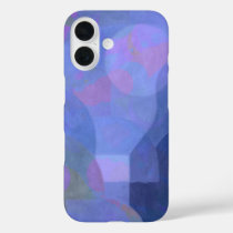 Midnight Arches – Indigo Abstract Geometry iPhone 16 Case