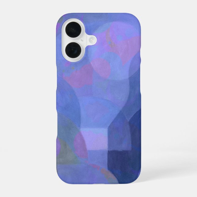 Midnight Arches – Indigo Abstract Geometry Iphone Case (Back)