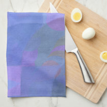 Midnight Arches – Indigo Abstract Geometry Kitchen Towel