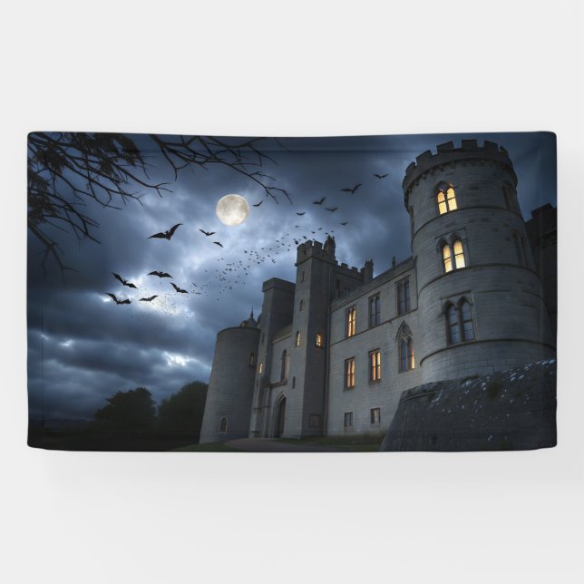 Midnight at Dracula's Castle Banner (Horizontal)