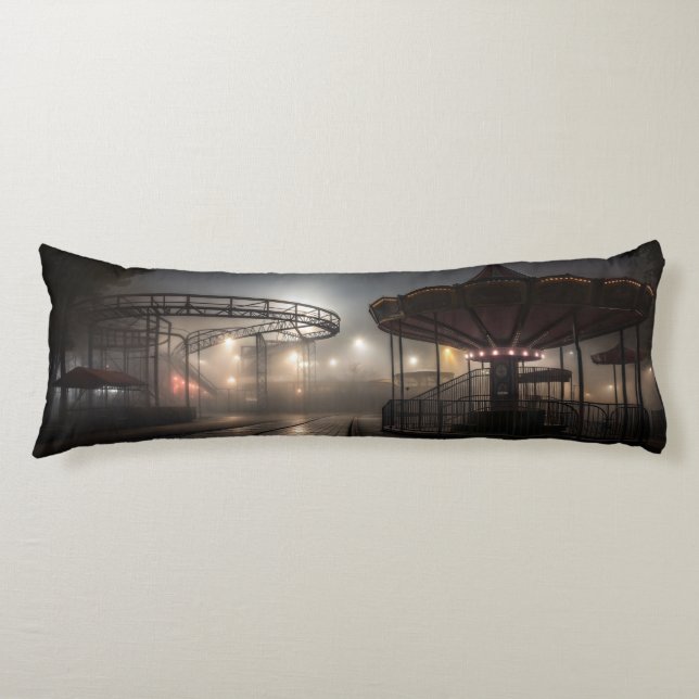 Midnight at the Forgotten Carnival Body Pillow (Front)
