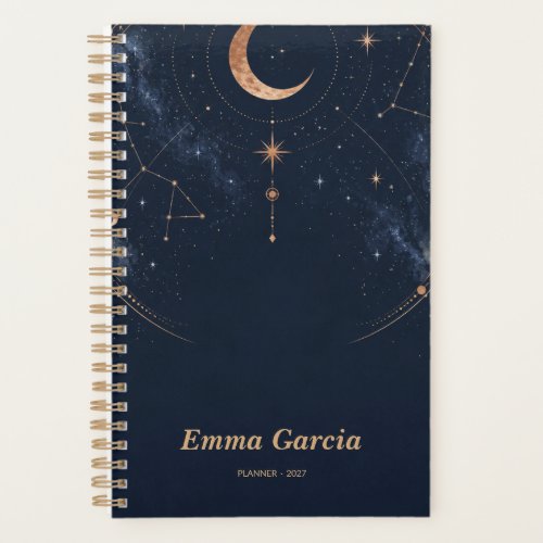 Midnight Atlas Celestial Personalized 2027 Planner