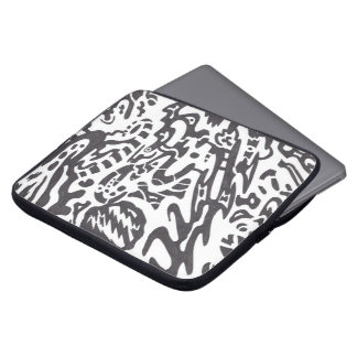 "Midnight" B&W Abstract Laptop Sleeve