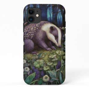 Midnight Badger Phone Case