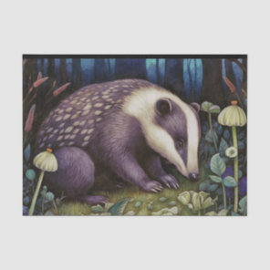 Midnight Badger  Tissue Paper