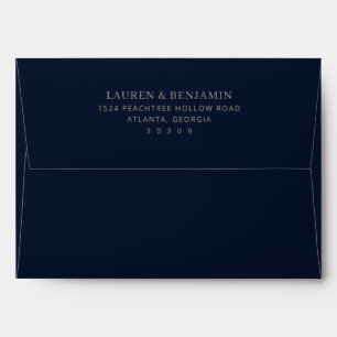 Midnight Baroque Wedding Envelope