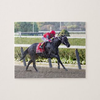 Midnight Bisou - Beldame Stakes Jigsaw Puzzle