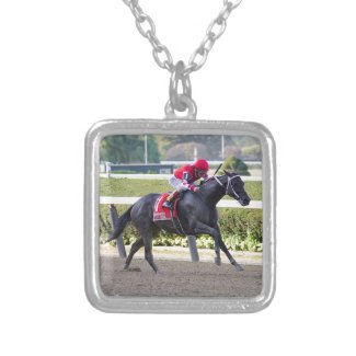 Midnight Bisou - Beldame Stakes Silver Plated Necklace