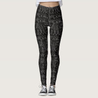 Midnight Black Camouflage. Camo your Leggings