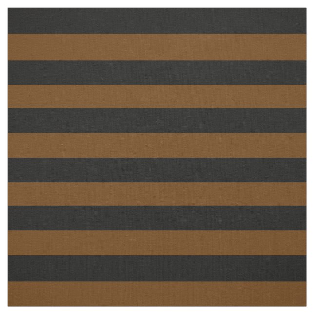 Midnight black, Coco brown stipe, stripes Fabric (Swatch)