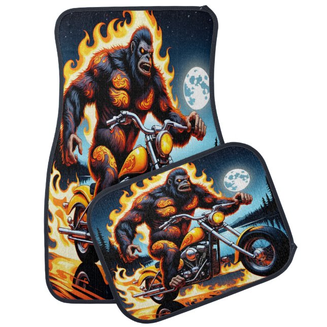 Midnight Blaze: Bigfoot's Ride Car Floor Mat (Set)