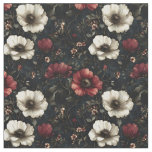 Midnight Bloom - Dark Moody Floral Fabric