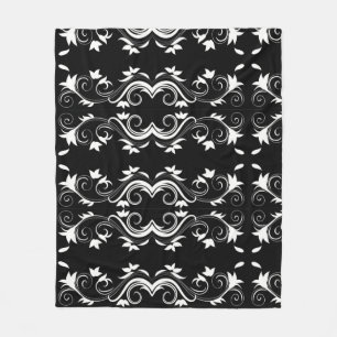 Midnight Bloom Fleece Blanket
