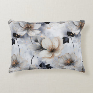 Midnight Bloom Floral Duvet Cover – Elegant Accent Pillow