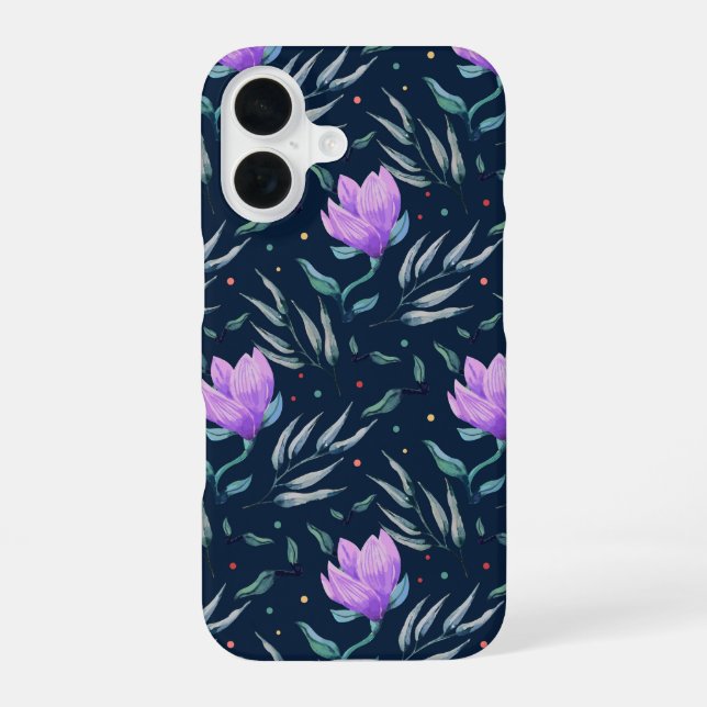Midnight Bloom Iphone Case (Back)
