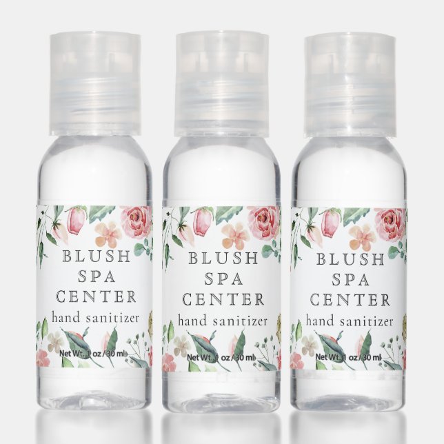midnight bloom spring floral salon spa hand sanitizer (Set)